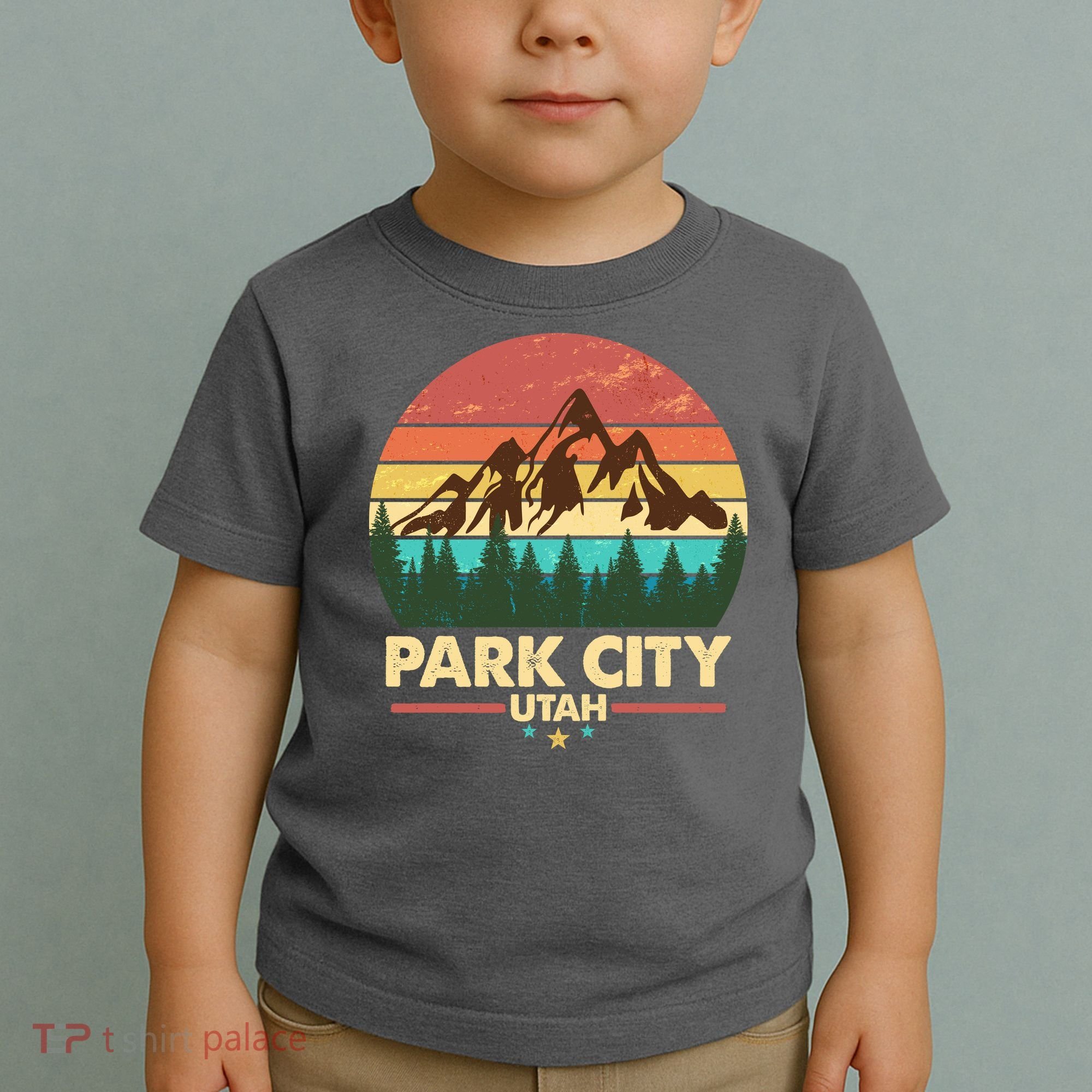 Retro Park City Utah Mountain Toddler T-Shirt