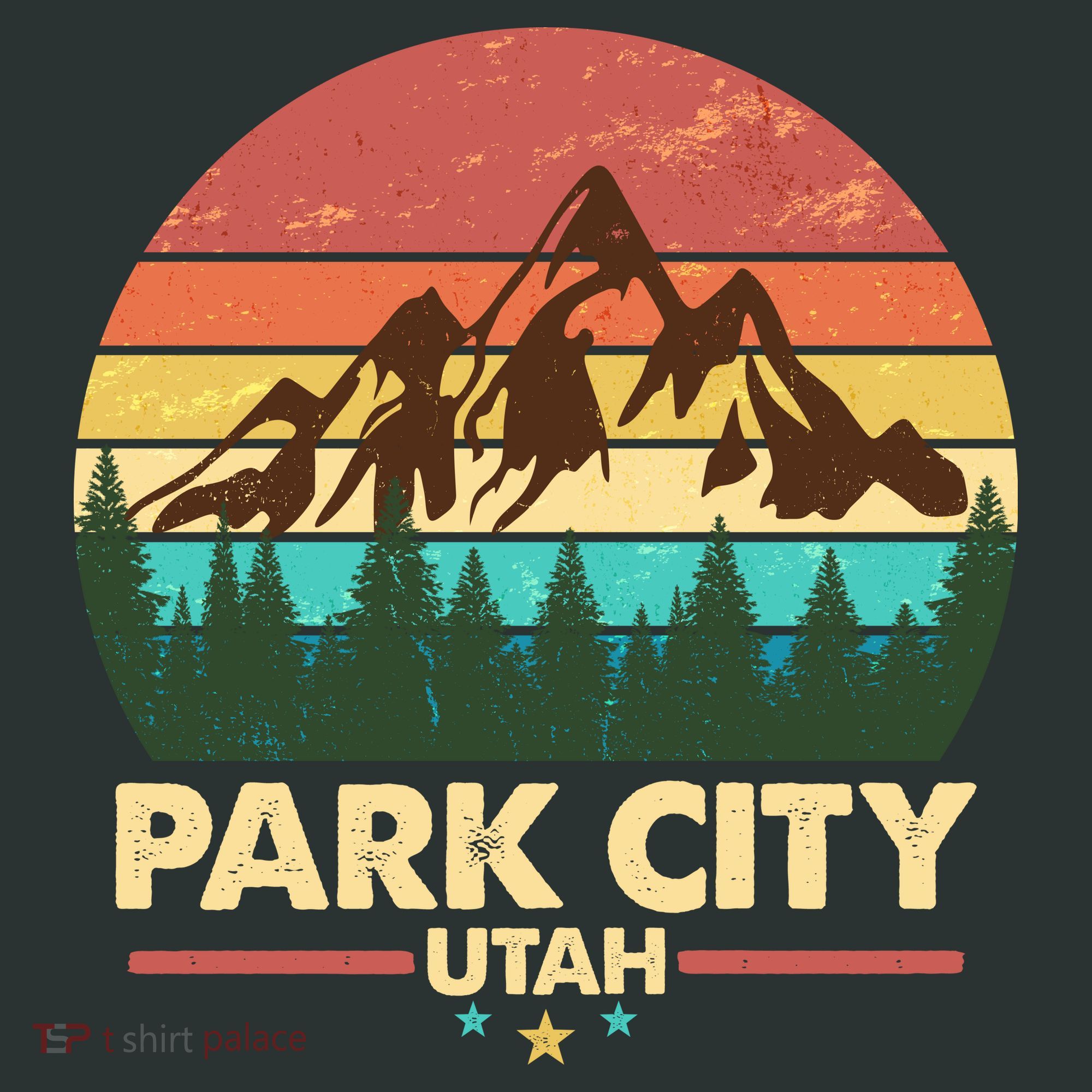 Retro Park City Utah Mountain Kids Sweatshirt