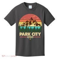 Retro Park City Utah Mountain Kids T-Shirt thumb 0