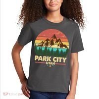 Retro Park City Utah Mountain Kids T-Shirt thumb 2