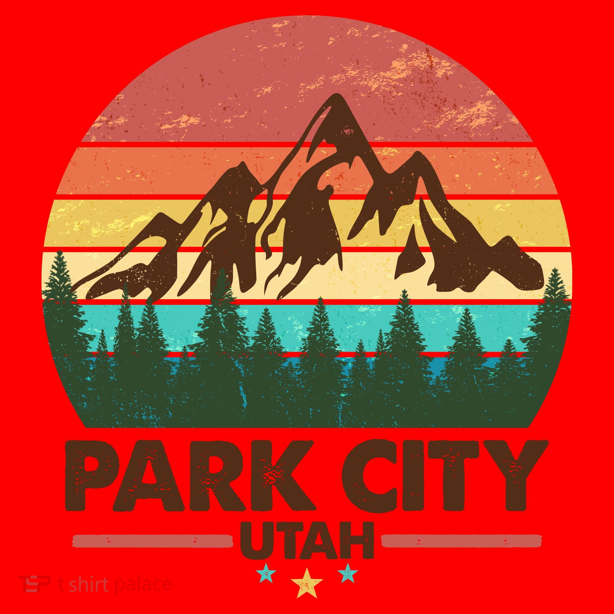 Retro Park City Utah Mountain Santa Hat