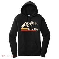 Retro Park City Utah Mountains Ski Women's Hoodie thumb 0