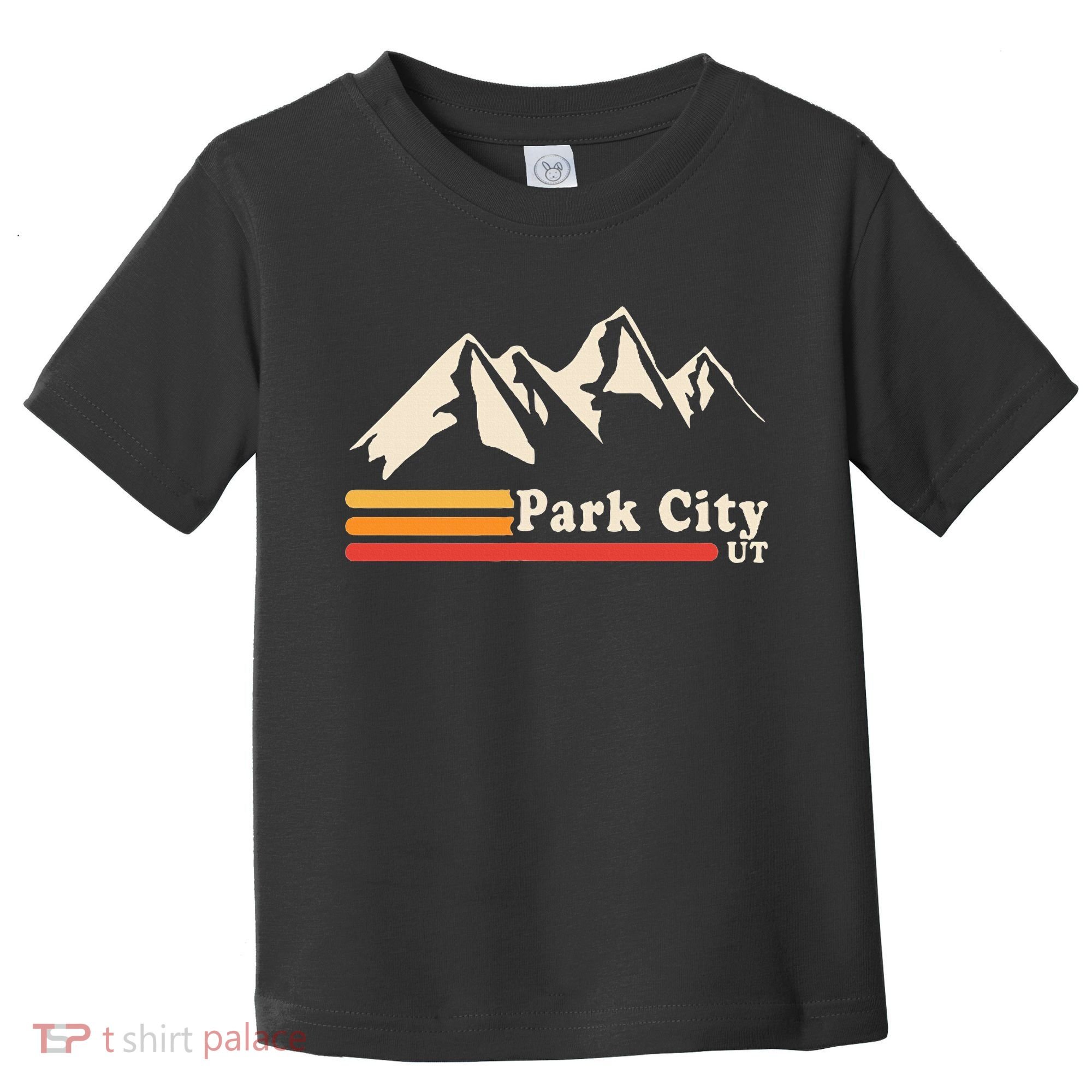 Retro Park City Utah Mountains Ski Toddler T-Shirt