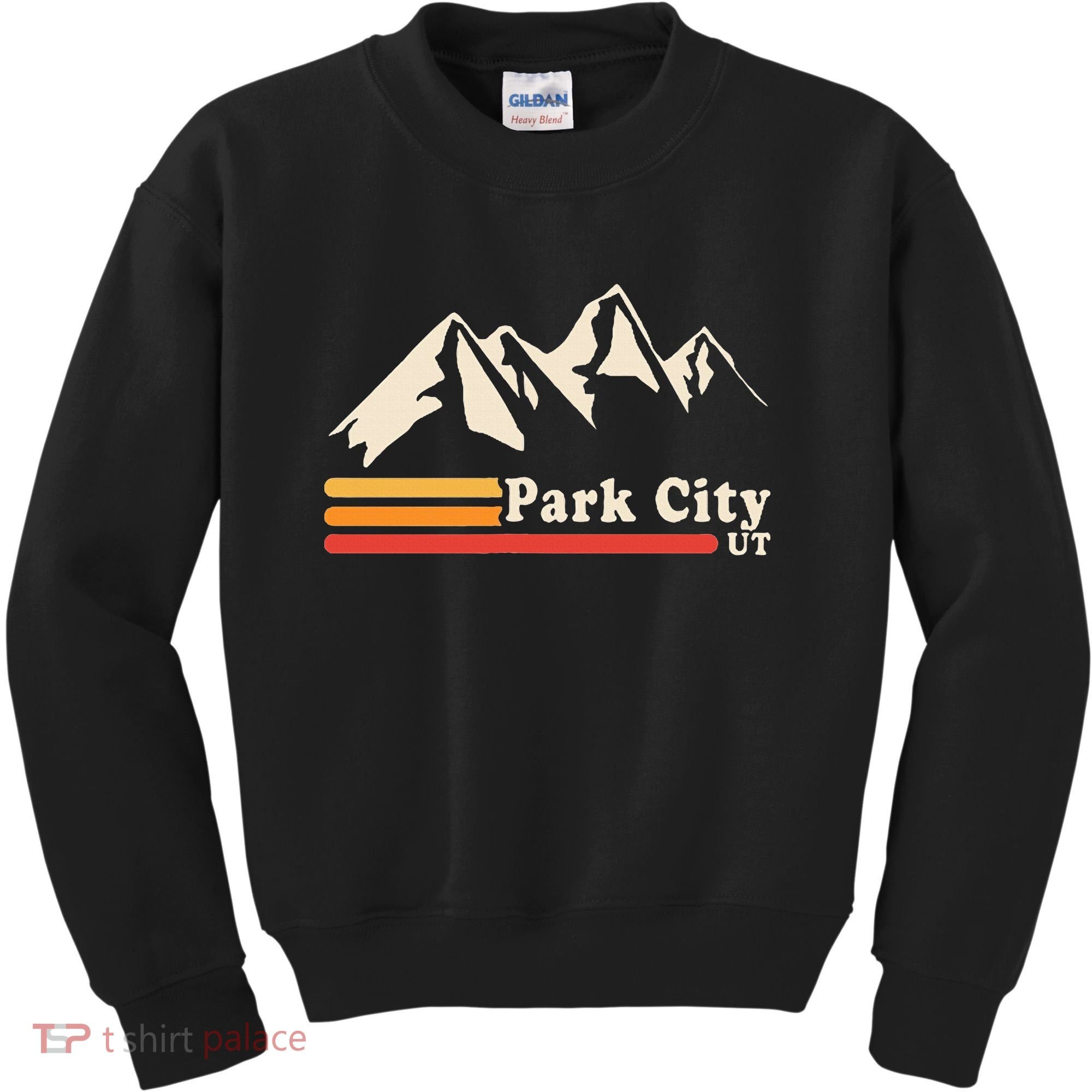 Retro Park City Utah Mountains Ski Kids Sweatshirt
