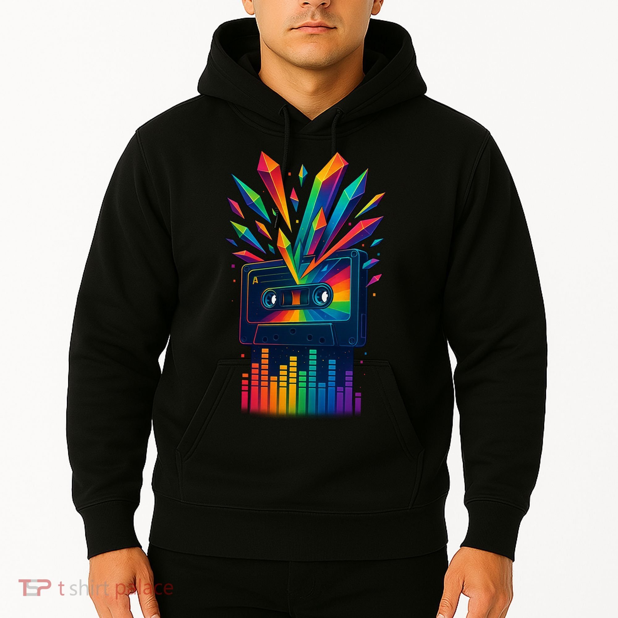 Rainbow Prism Cassette  Hoodie