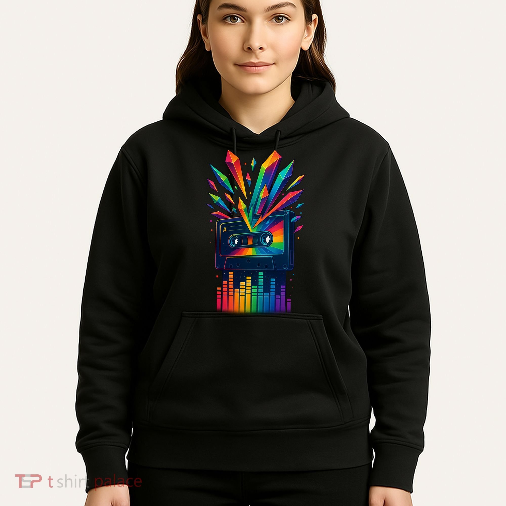 Rainbow Prism Cassette  Hoodie