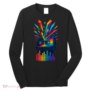 Rainbow Prism Cassette  Long Sleeve Shirt