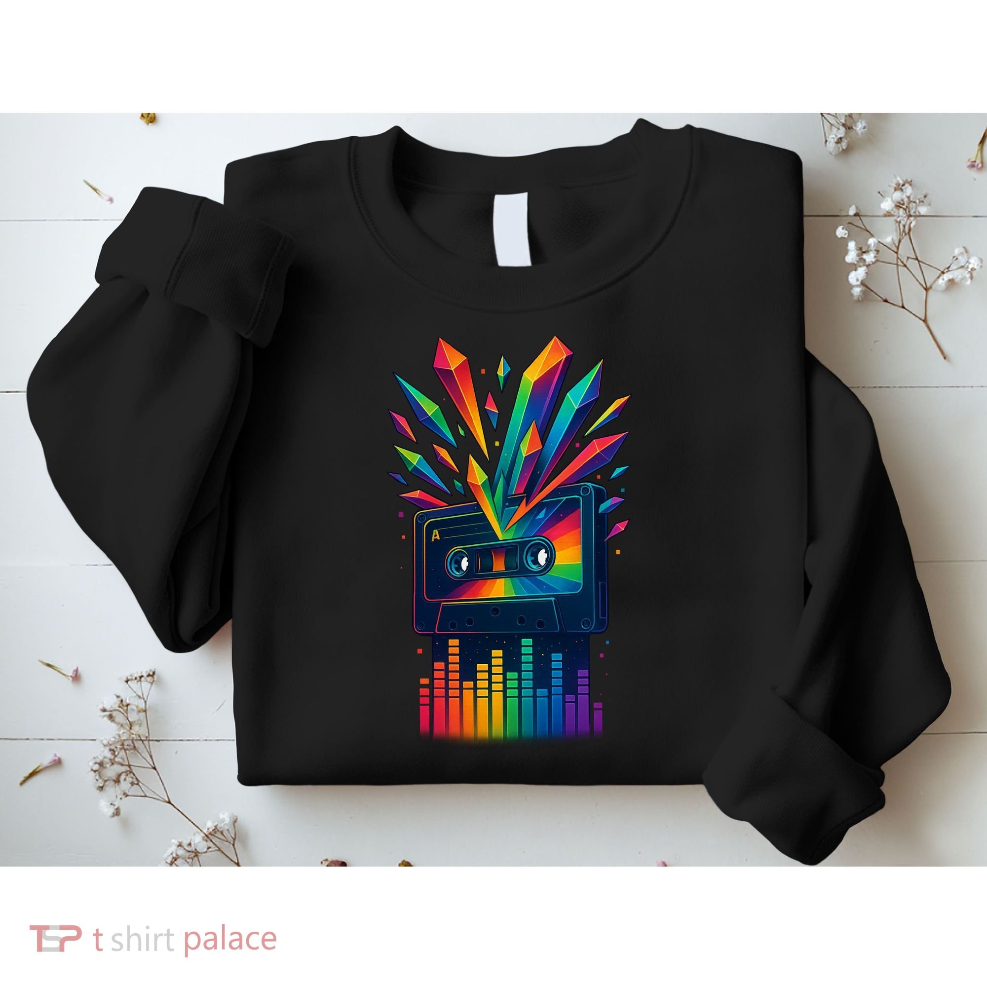 Rainbow Prism Cassette  Sweatshirt