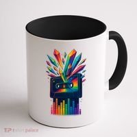 Rainbow Prism Cassette  Coffee Mug thumb 1