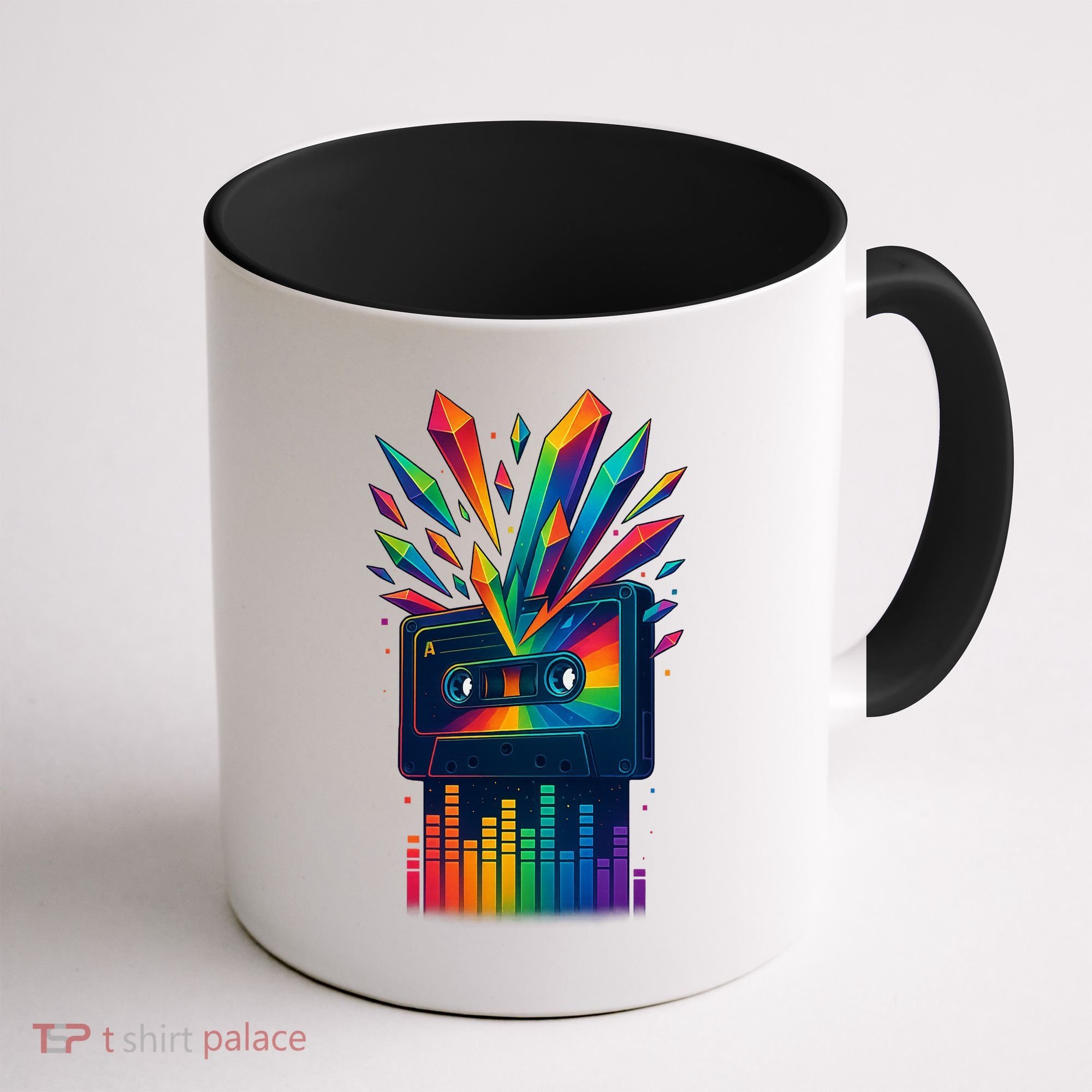 Rainbow Prism Cassette  Coffee Mug