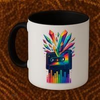 Rainbow Prism Cassette  Coffee Mug thumb 2