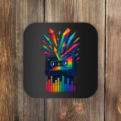 Rainbow Prism Cassette  Coaster
