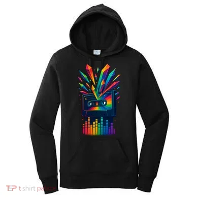 Rainbow Prism Cassette  Women's Hoodie
