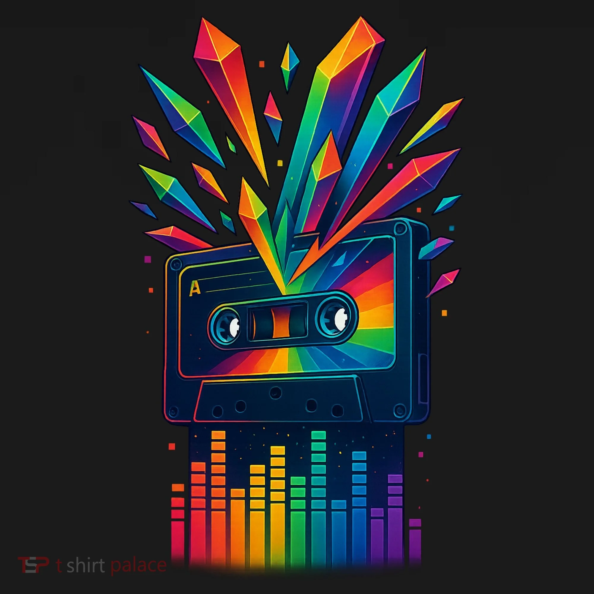 Rainbow Prism Cassette  Women's Hoodie