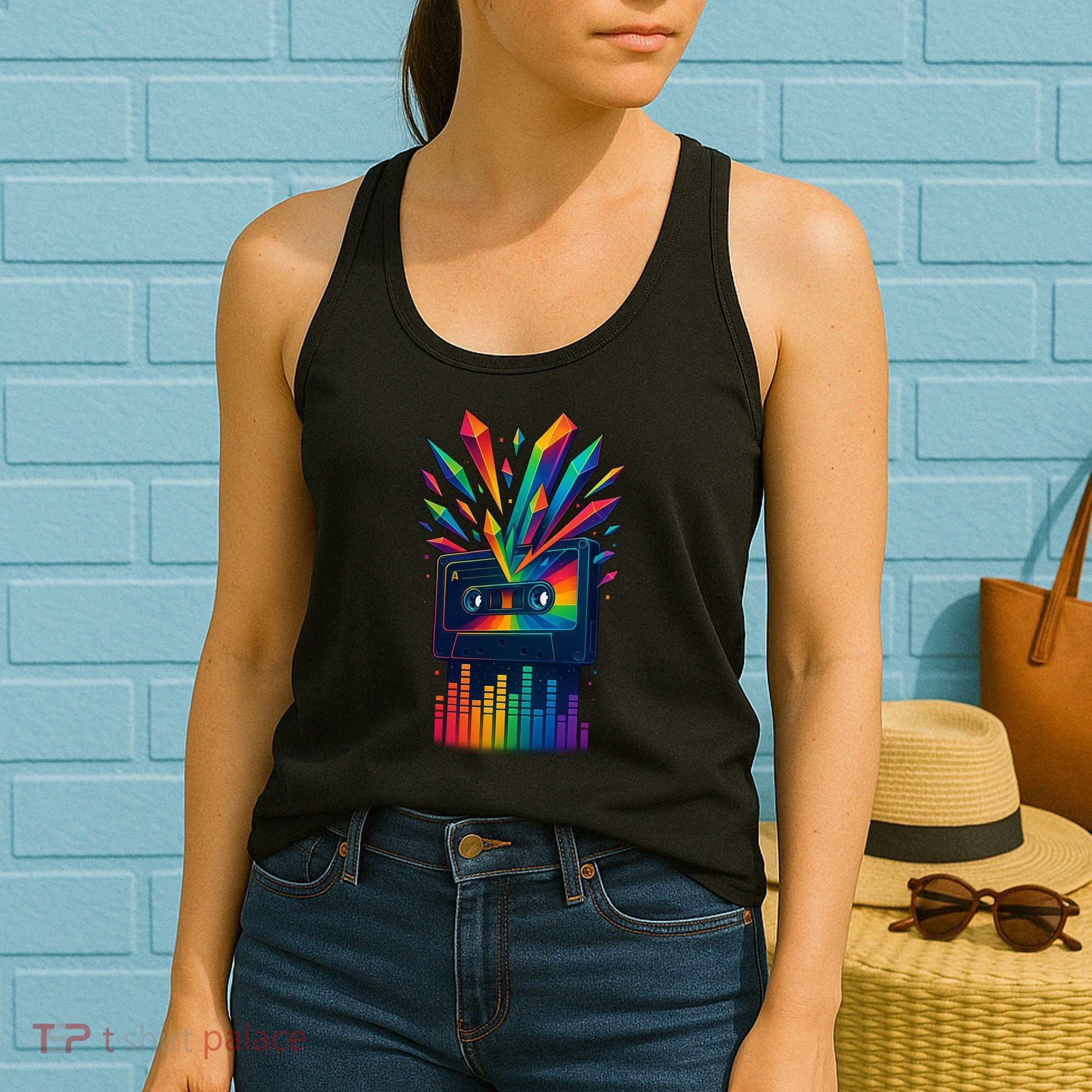 Rainbow Prism Cassette  Women's Tank Top