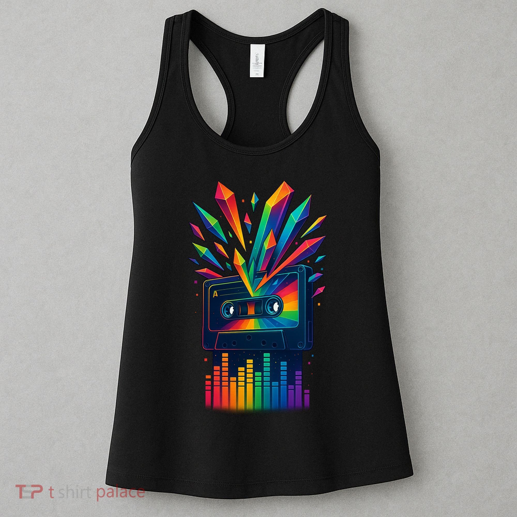 Rainbow Prism Cassette  Women's Tank Top