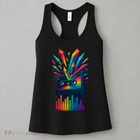 Rainbow Prism Cassette  Women's Tank Top thumb 3