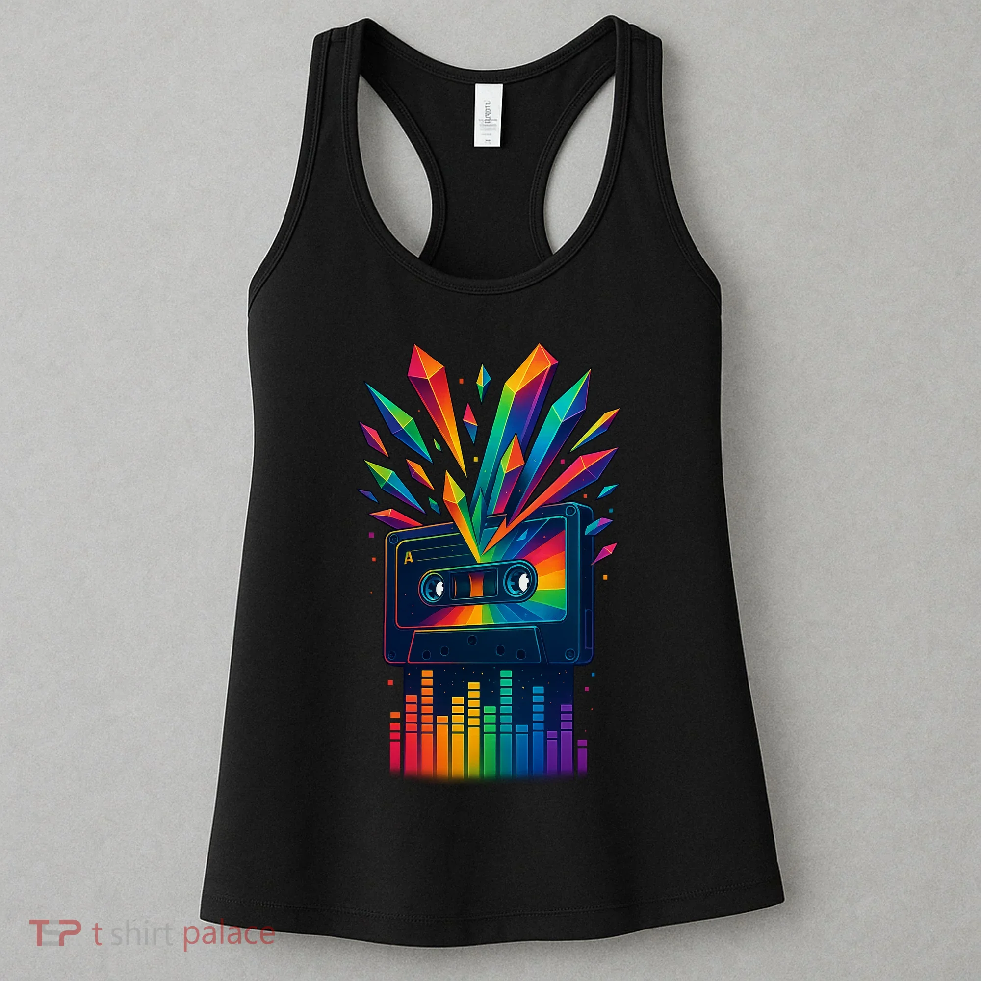Rainbow Prism Cassette  Women's Tank Top