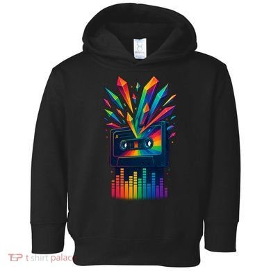 Rainbow Prism Cassette  Toddler Hoodie