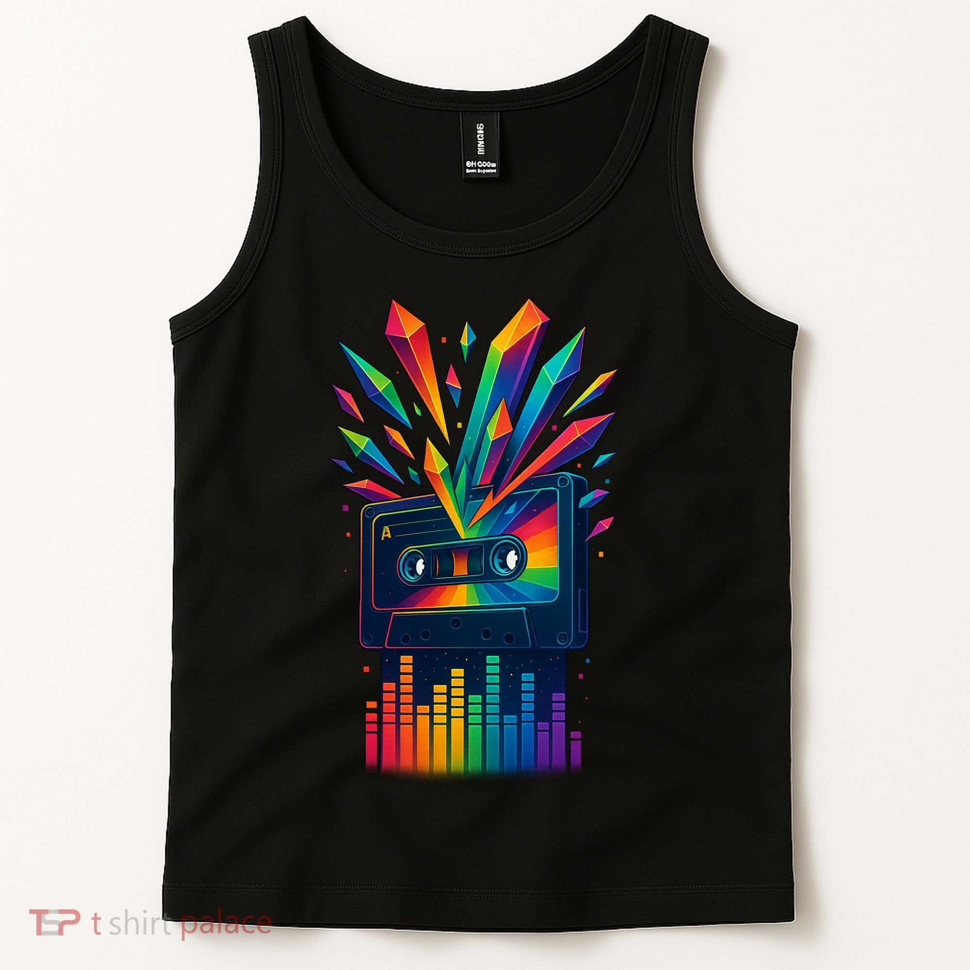 Rainbow Prism Cassette  Tank Top