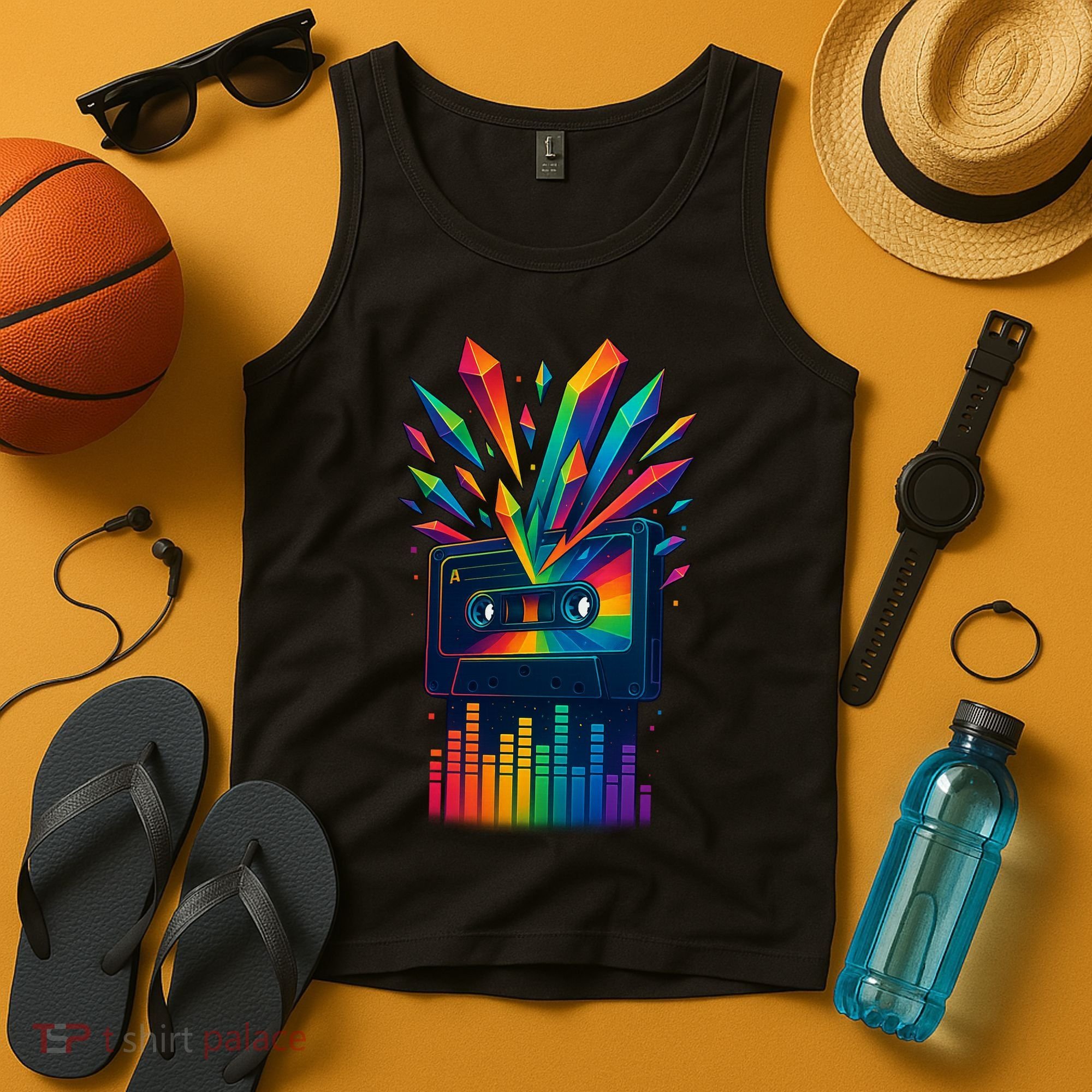Rainbow Prism Cassette  Tank Top