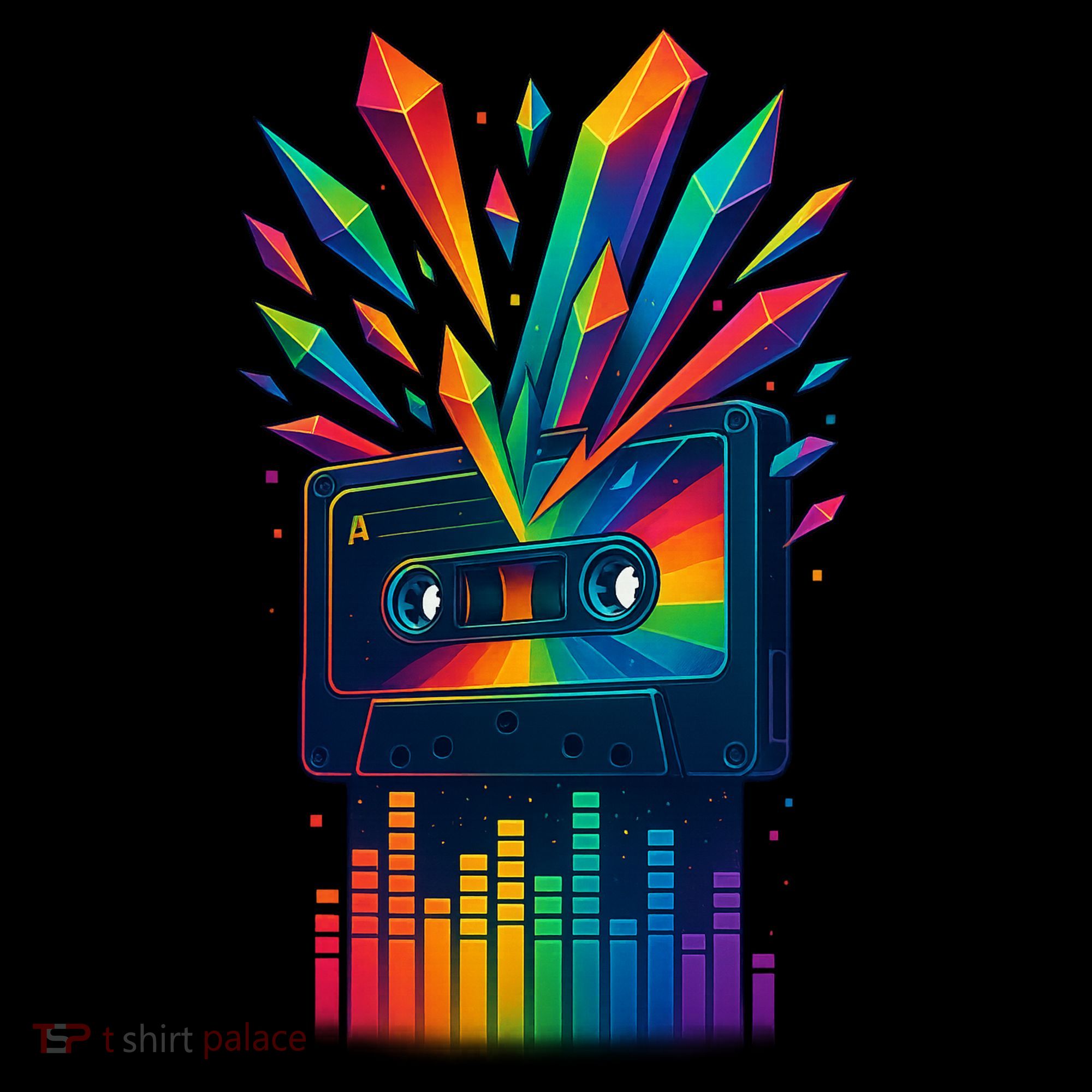 Rainbow Prism Cassette  Tank Top