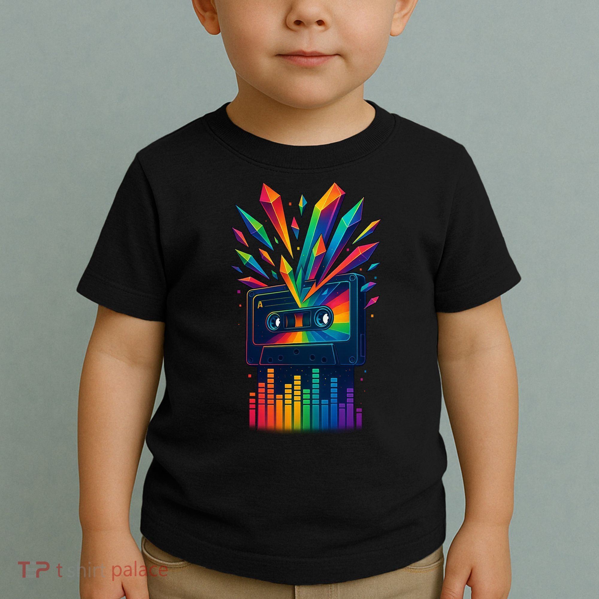 Rainbow Prism Cassette  Toddler T-Shirt