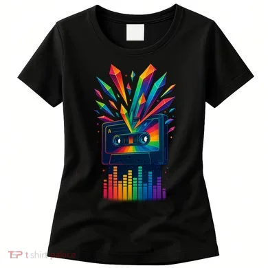 Rainbow Prism Cassette  Women's T-Shirt