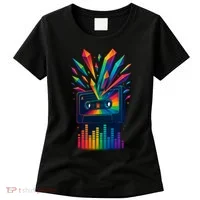 Rainbow Prism Cassette  Women's T-Shirt thumb 0