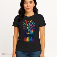 Rainbow Prism Cassette  Women's T-Shirt thumb 4