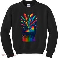 Rainbow Prism Cassette  Kids Sweatshirt thumb 0
