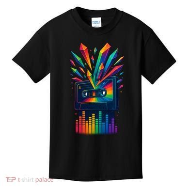 Rainbow Prism Cassette  Kids T-Shirt
