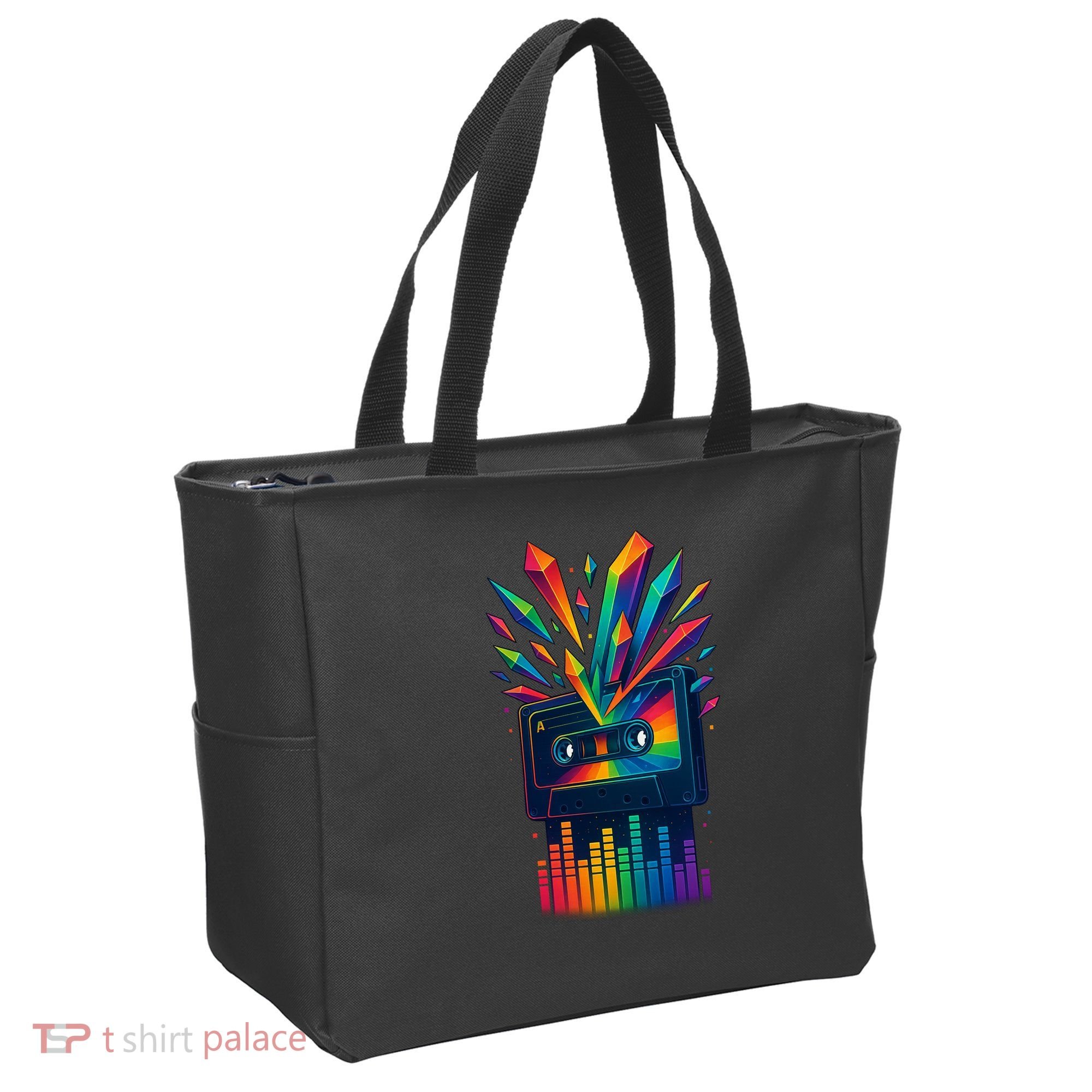 Rainbow Prism Cassette  Tote Bag