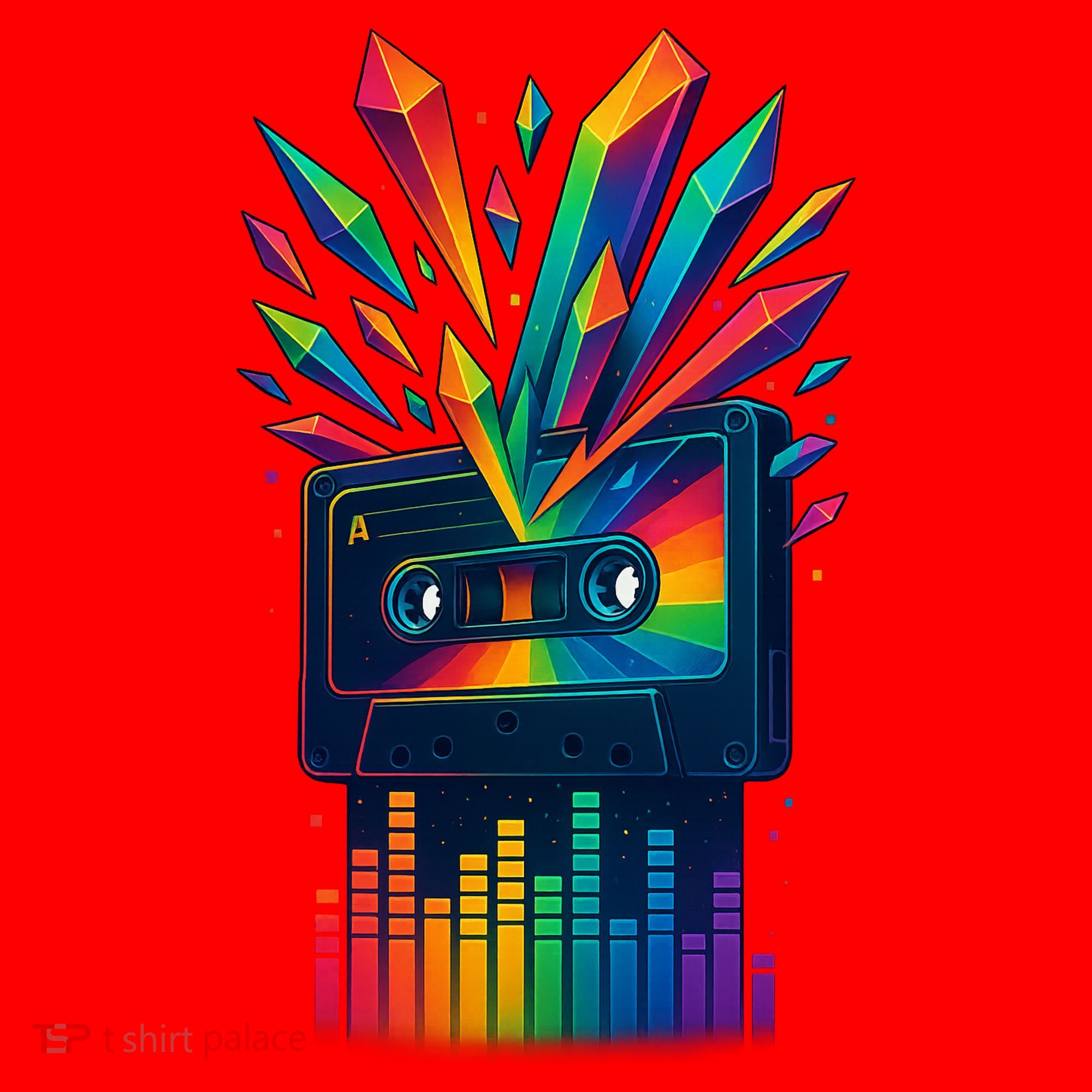 Rainbow Prism Cassette  Santa Hat
