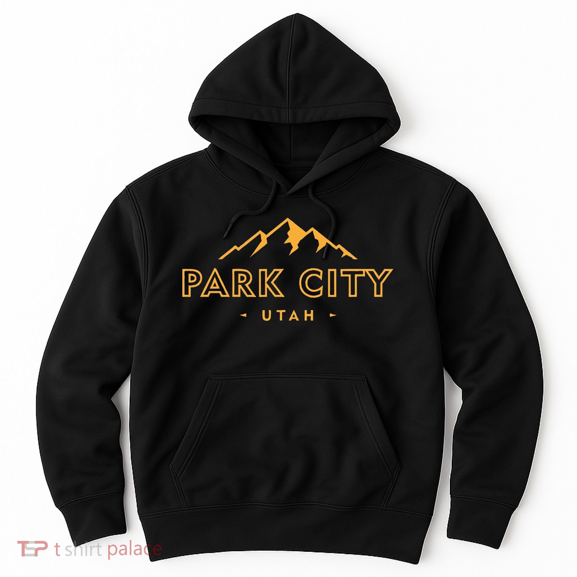 Retro Park City Utah Souvenir Mountain Hiking Hoodie