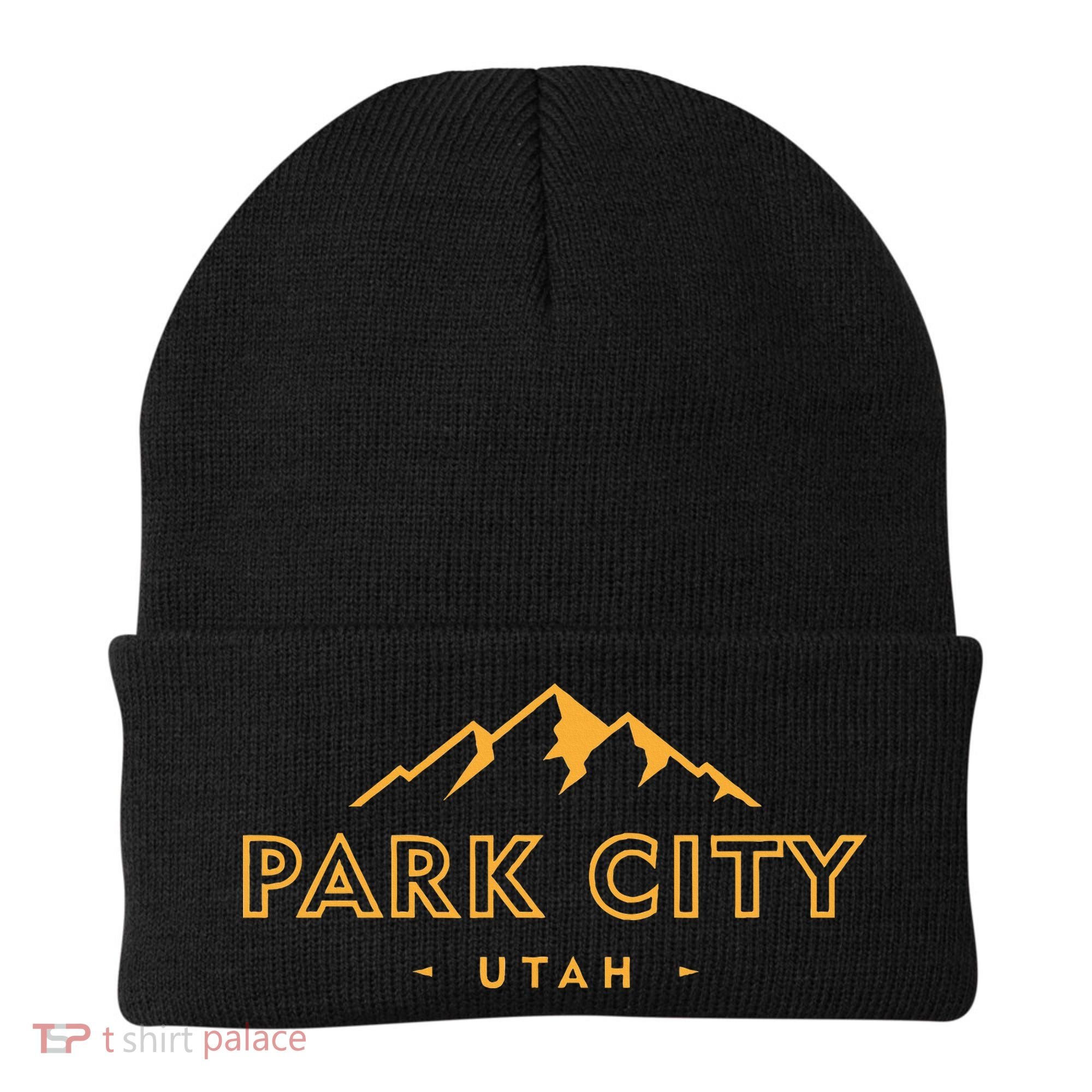 Retro Park City Utah Souvenir Mountain Hiking Beanie