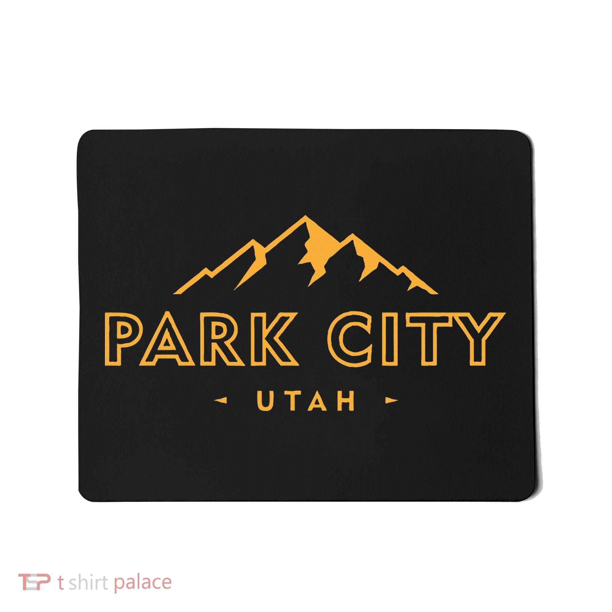 Retro Park City Utah Souvenir Mountain Hiking Mousepad