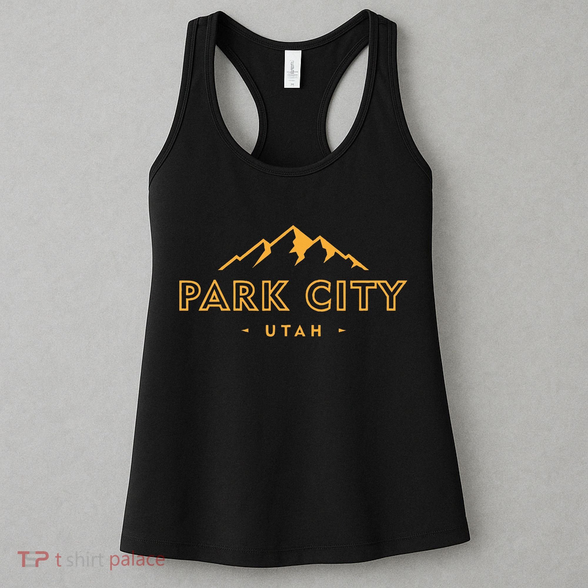 Retro Park City Utah Souvenir Mountain Hiking Women's Tank Top