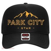 Retro Park City Utah Souvenir Mountain Hiking Hat thumb 0