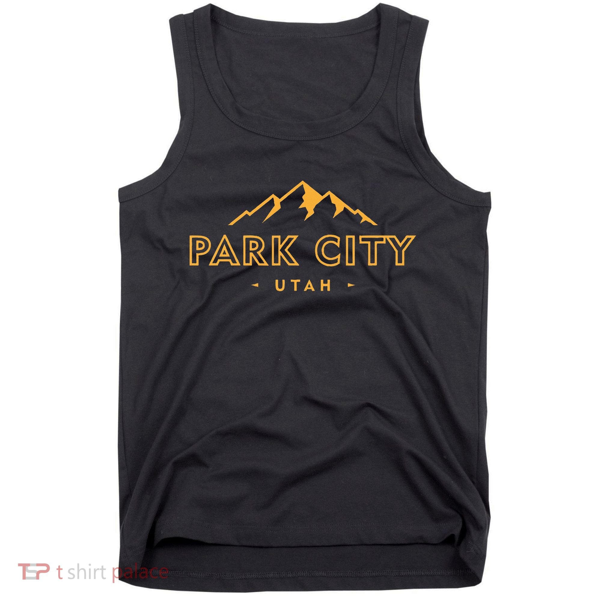 Retro Park City Utah Souvenir Mountain Hiking Tank Top