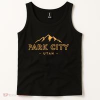 Retro Park City Utah Souvenir Mountain Hiking Tank Top thumb 2