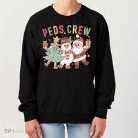 Retro Peds Crew Christmas Pediatric Nurse Nursing Group Women's Sweatshirt thumb 0