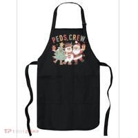 Retro Peds Crew Christmas Pediatric Nurse Nursing Group Apron thumb 0