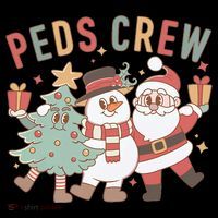 Retro Peds Crew Christmas Pediatric Nurse Nursing Group Coffee Mug thumb 5