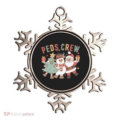 Retro Peds Crew Christmas Pediatric Nurse Nursing Group Ornament