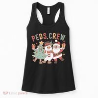 Retro Peds Crew Christmas Pediatric Nurse Nursing Group Women's Tank Top thumb 0