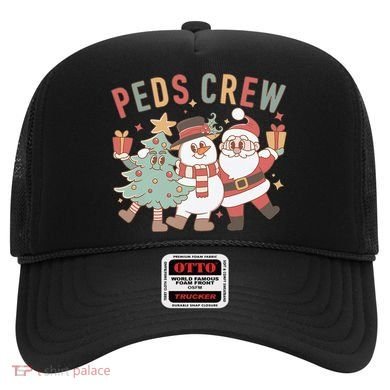 Retro Peds Crew Christmas Pediatric Nurse Nursing Group Hat