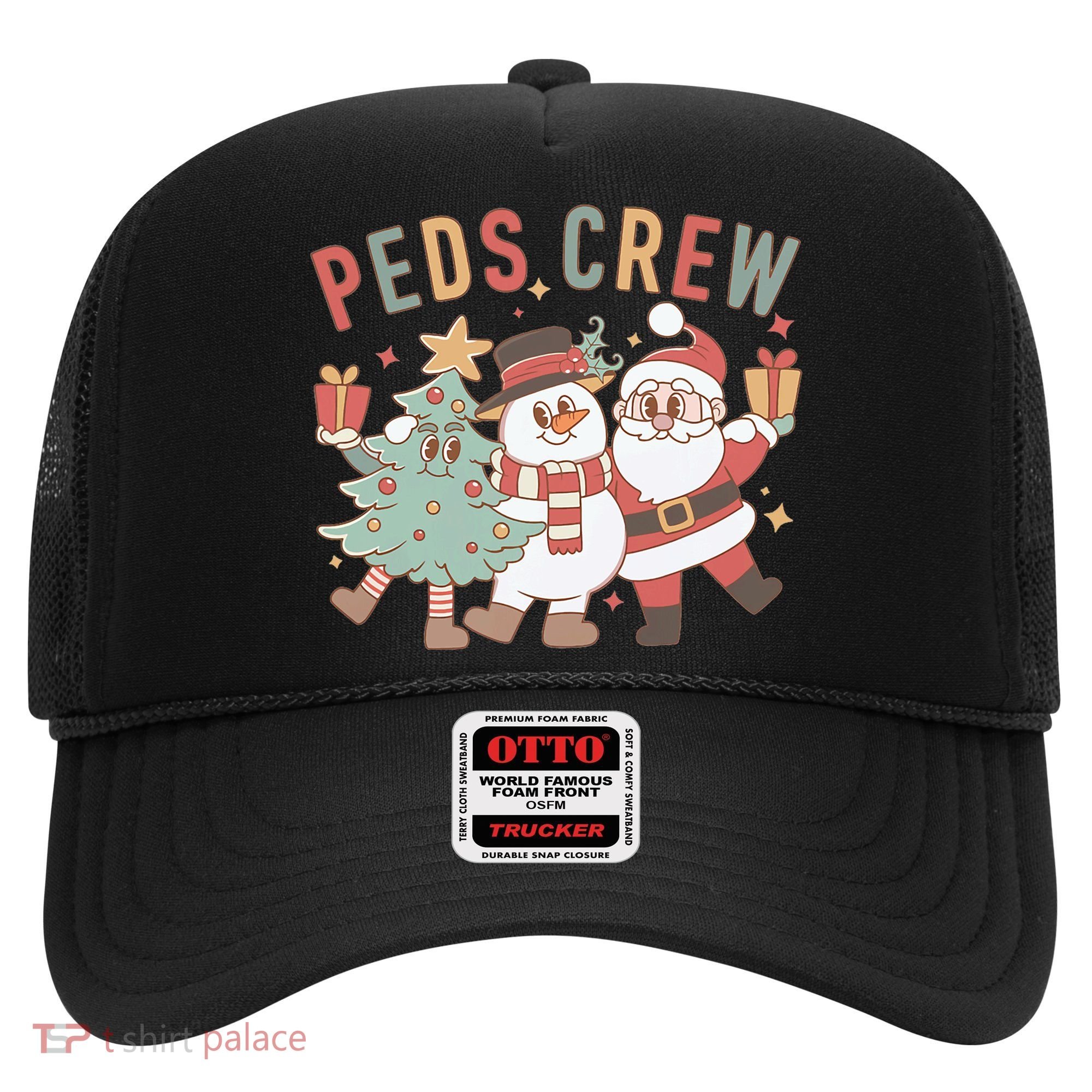 Retro Peds Crew Christmas Pediatric Nurse Nursing Group Hat