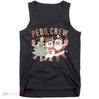Retro Peds Crew Christmas Pediatric Nurse Nursing Group Tank Top thumb 0
