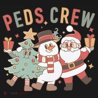 Retro Peds Crew Christmas Pediatric Nurse Nursing Group Visor thumb 3